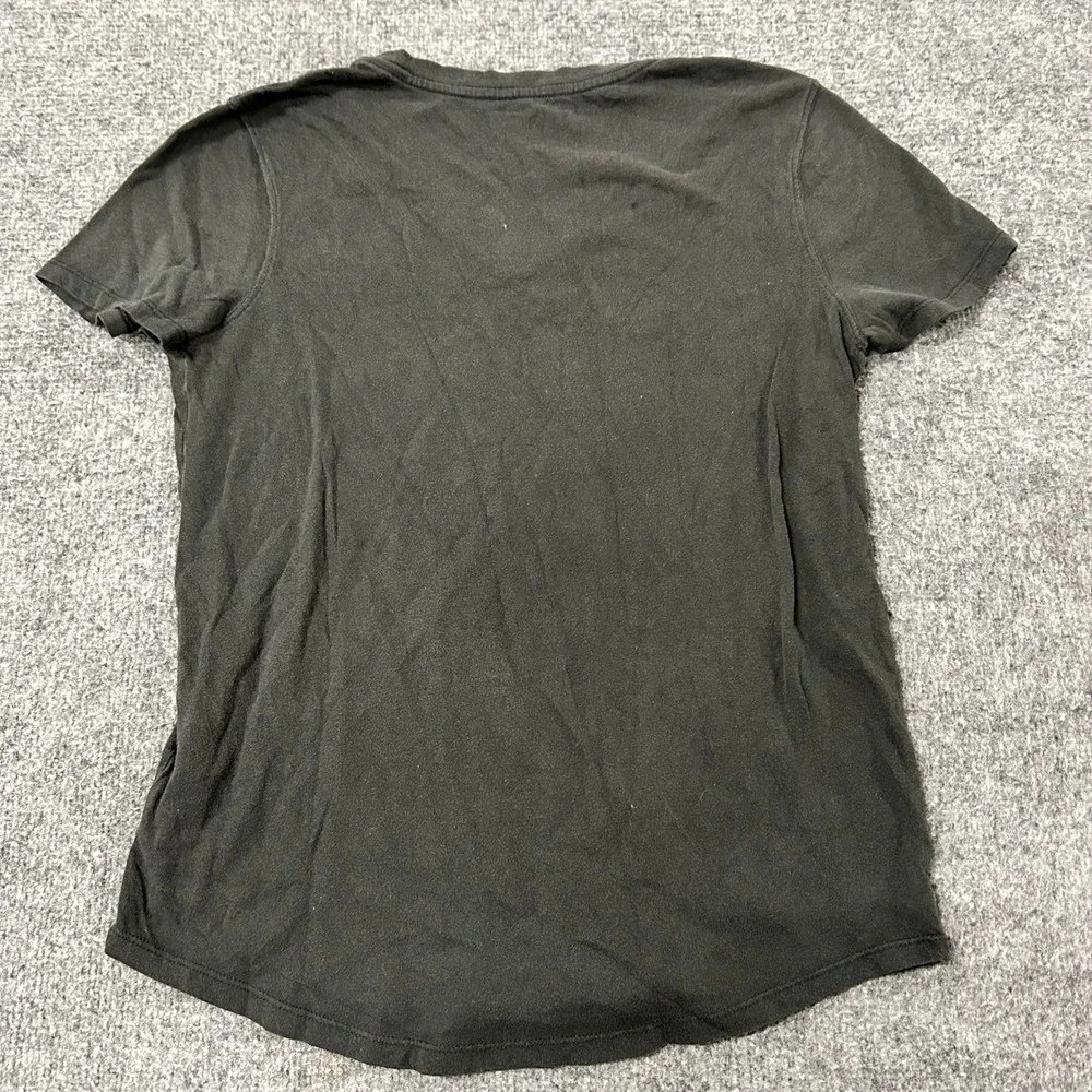 Carhartt T-Shirt Womens Size M Gray Relaxed Fit V-Neck Cotton Blend Casual